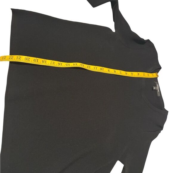 Derek Lam Asymmetrical Black Ribbed Top size Small - Picture 7 of 7